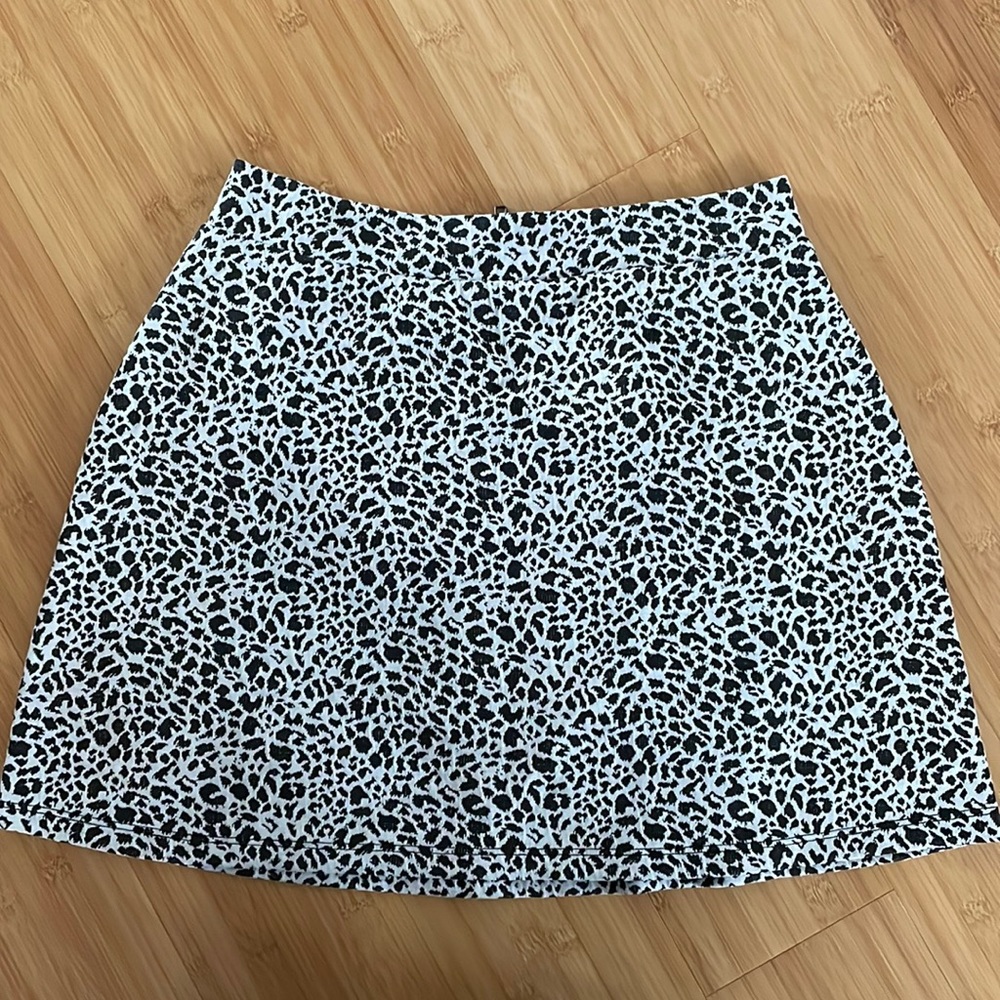 Pins and Needles leopard print skirt
